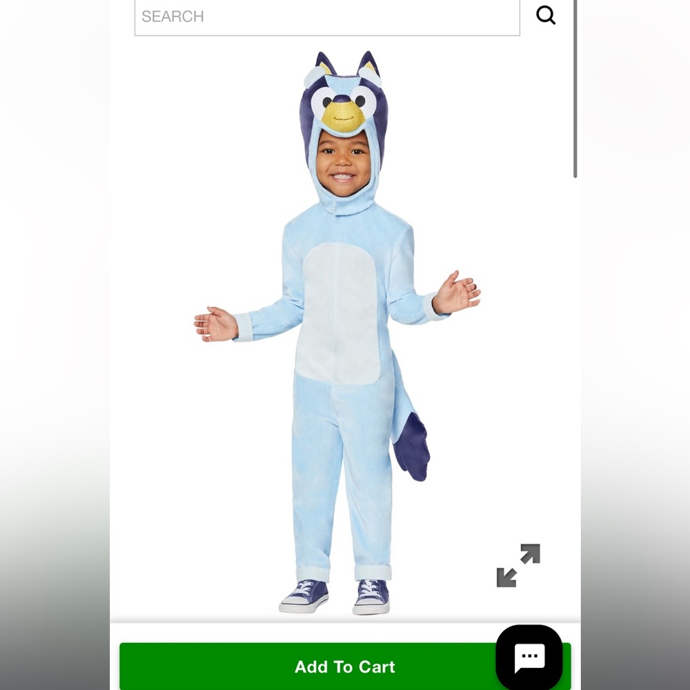 Blue Dog Kids Costume